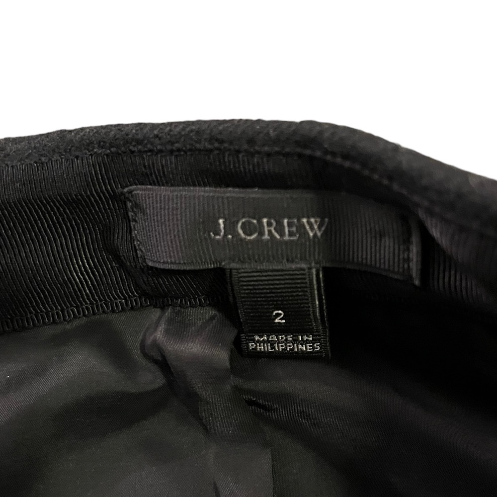 J. Crew Black and White Patterned Wool Skirt | Women's 2 - Picture 4 of 9